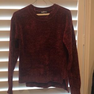 NWT-Maroon chenille sweater